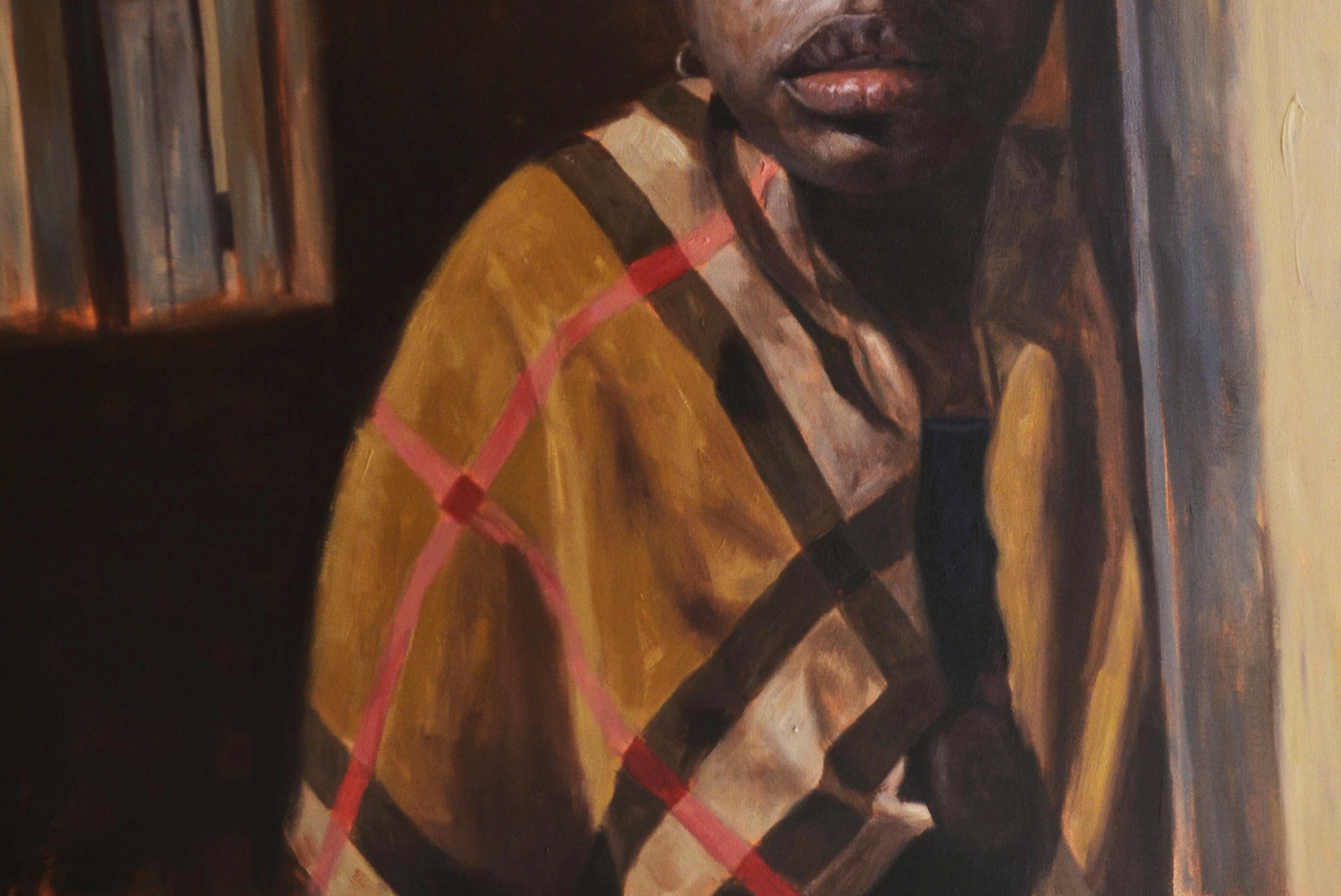Momento de fe - Siglo XXI, Contemporáneo, Retrato figurativo, Arte infantil - Painting Expresionista de John Ali