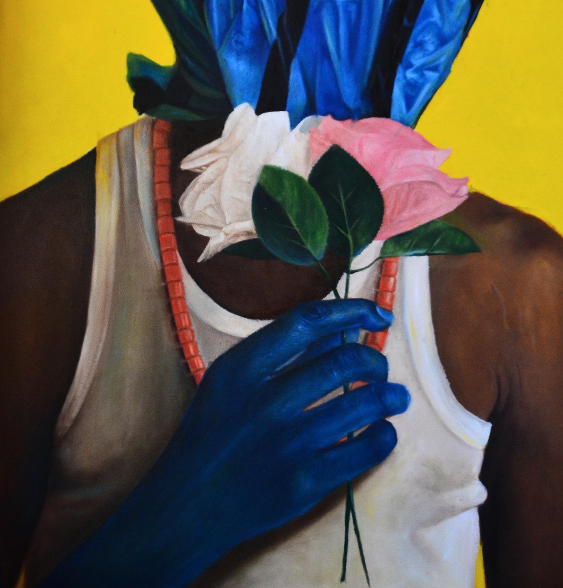 Pensiero casuale - Portrait Painting Giallo di John Ali
