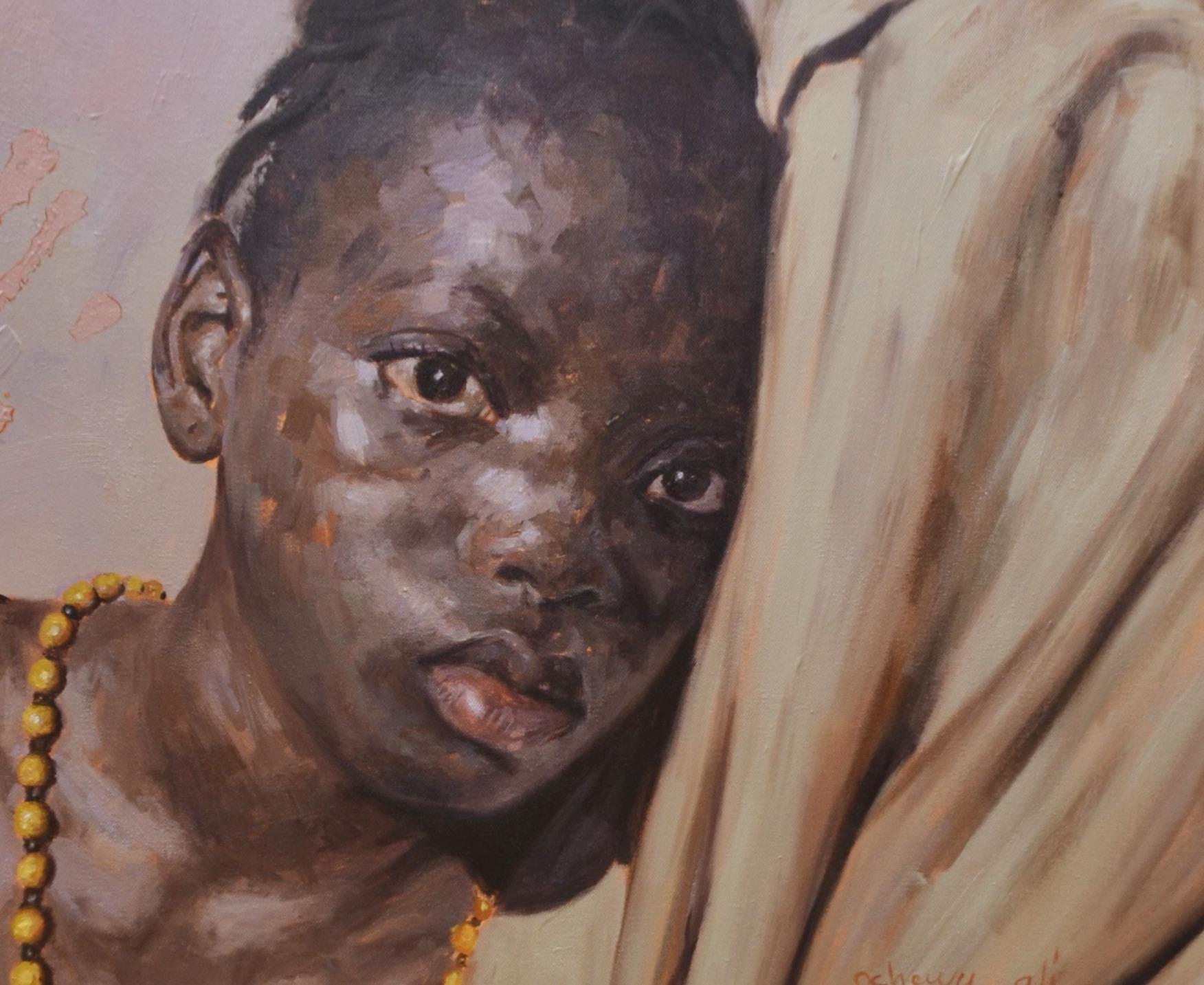 Senza dubbio - 21° secolo, Contemporaneo, Ritratto figurativo, Bambini, Gioielli 1