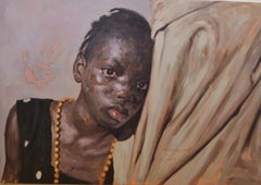 Senza dubbio - 21° secolo, Contemporaneo, Ritratto figurativo, Bambini, Gioielli
