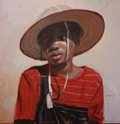 Steadfast Gaze 1 - 21st Century, Contemporary, Figurative Portrait, Africa, Girl