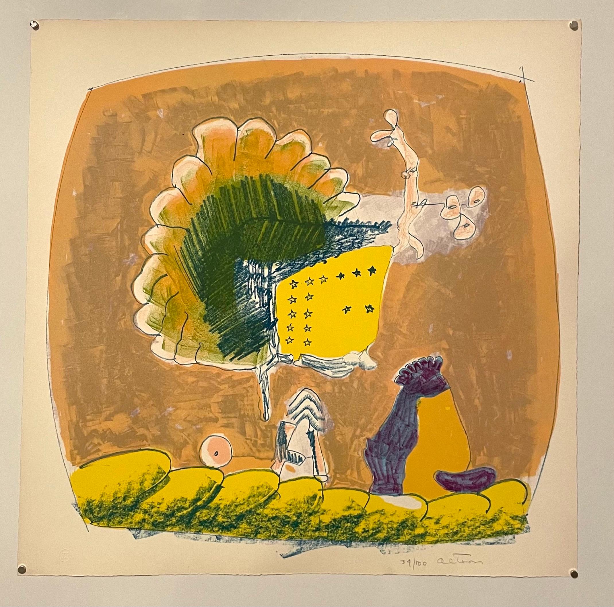 Californie Pop Art Expressionniste abstrait LA Lithographie John Altoon sur les femmes en vente 1