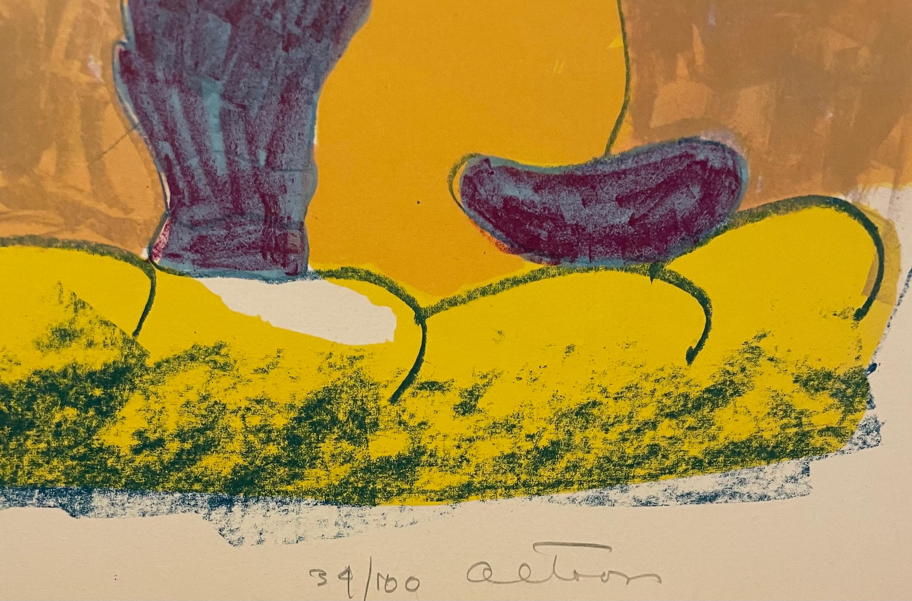 Californie Pop Art Expressionniste abstrait LA Lithographie John Altoon sur les femmes en vente 2