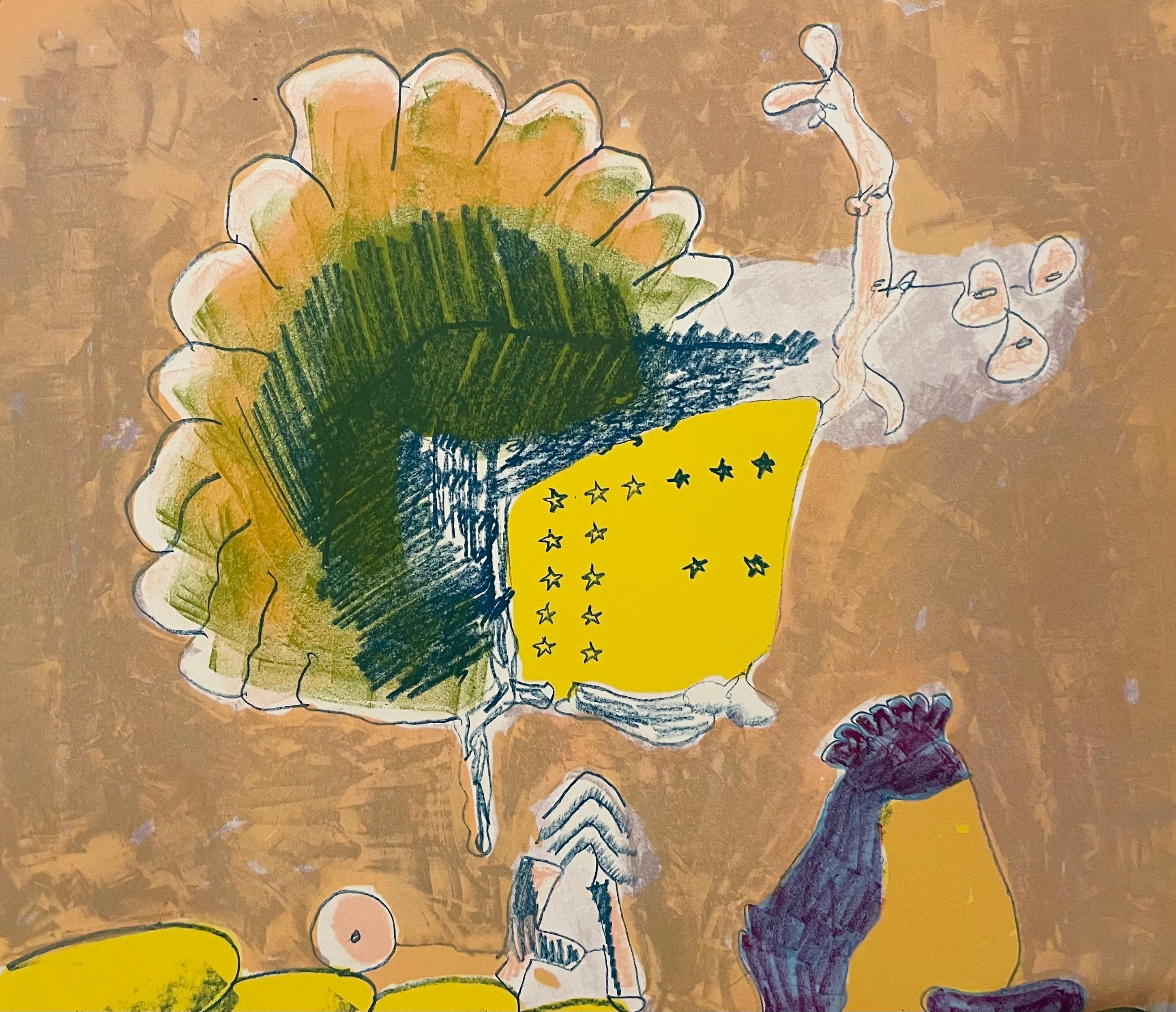 California Pop Art Abstract Expressionist LA Lithograph John Altoon About Women 1
