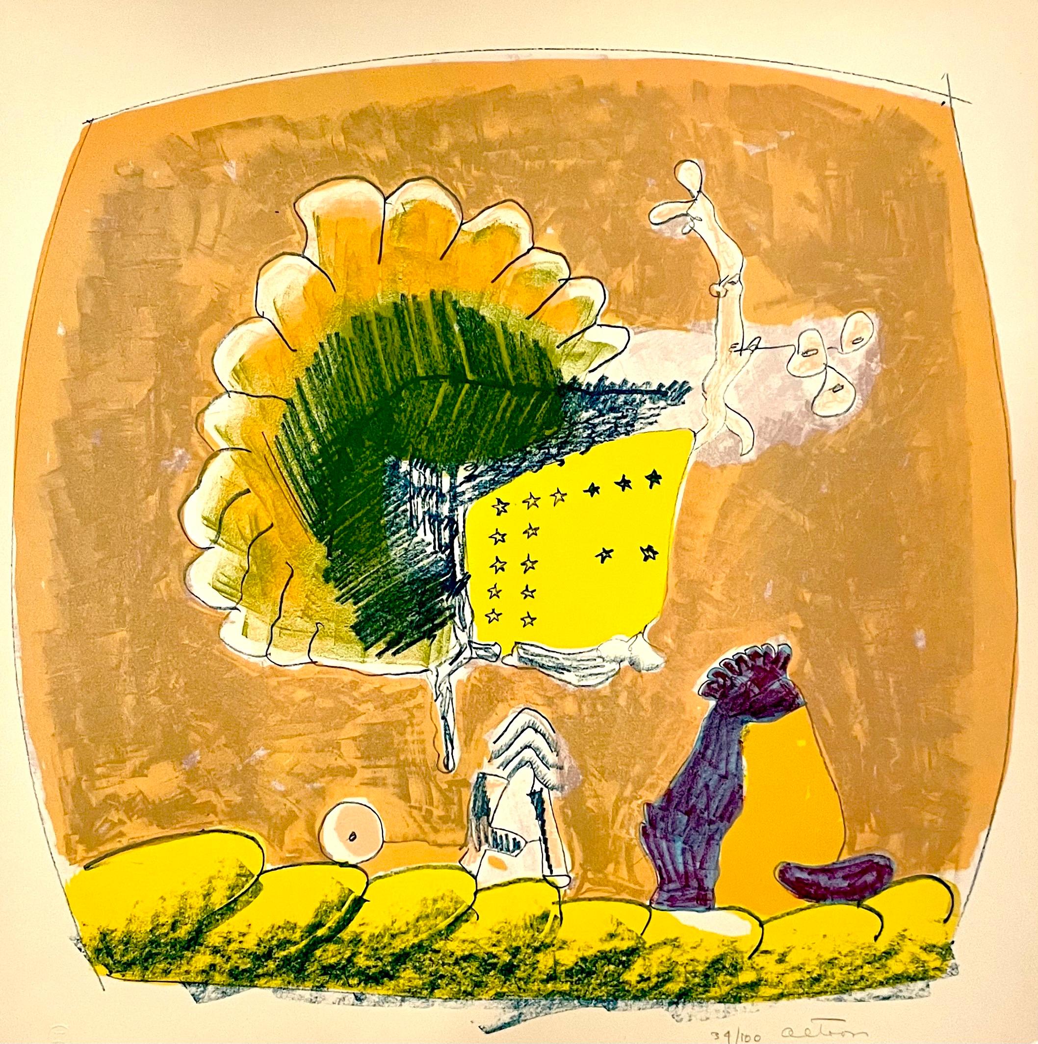 Signé à la main et numéroté
À propos des femmes
Imprimé par Kenneth E. Tyler ; publié par A.E.L. I.G.A.


John Altoon (1925 - 1969), artiste américain, est né à Los Angeles de parents immigrés arméniens. De 1947 à 1949, il a fréquenté l'Otis Art