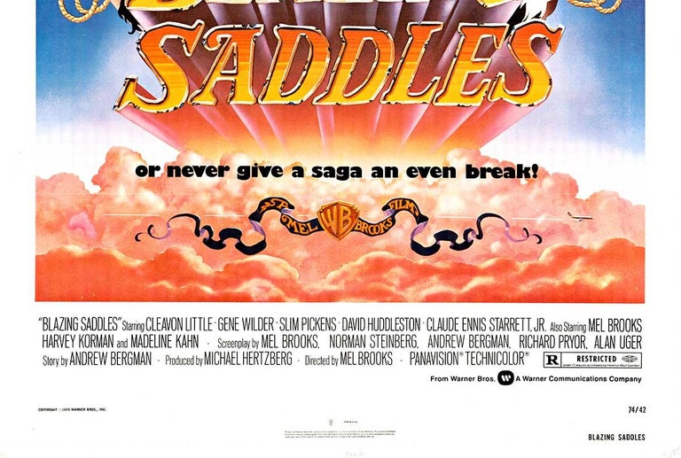 blazing saddles poster original