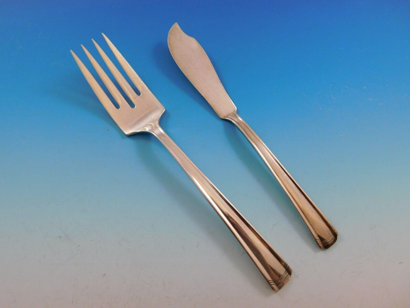Service de couverts en argent sterling John and Priscilla par Westmorland, 36 pièces Excellent état - En vente à Big Bend, WI