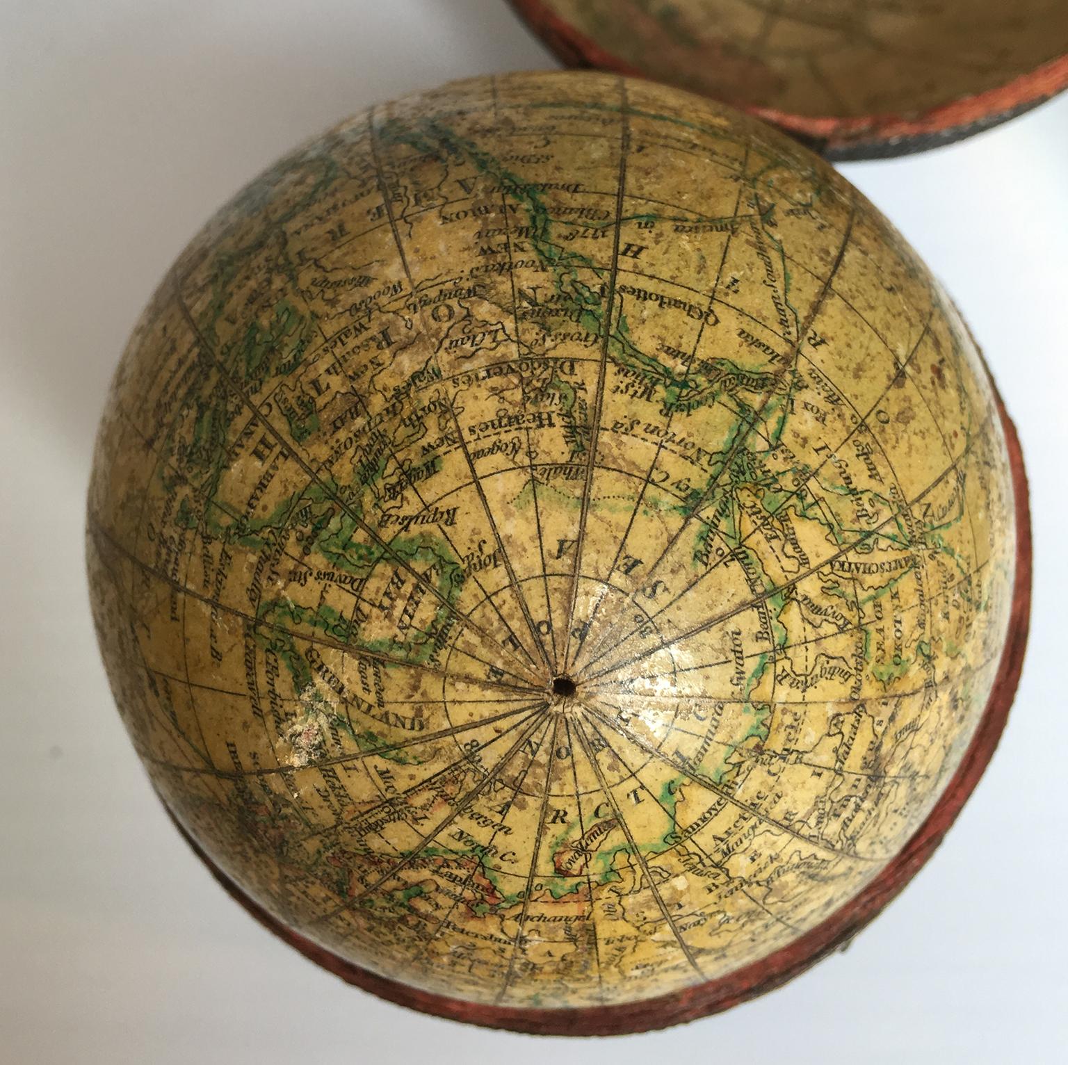 18th Century English Pocket Globe by John and William Cary, 1791 3