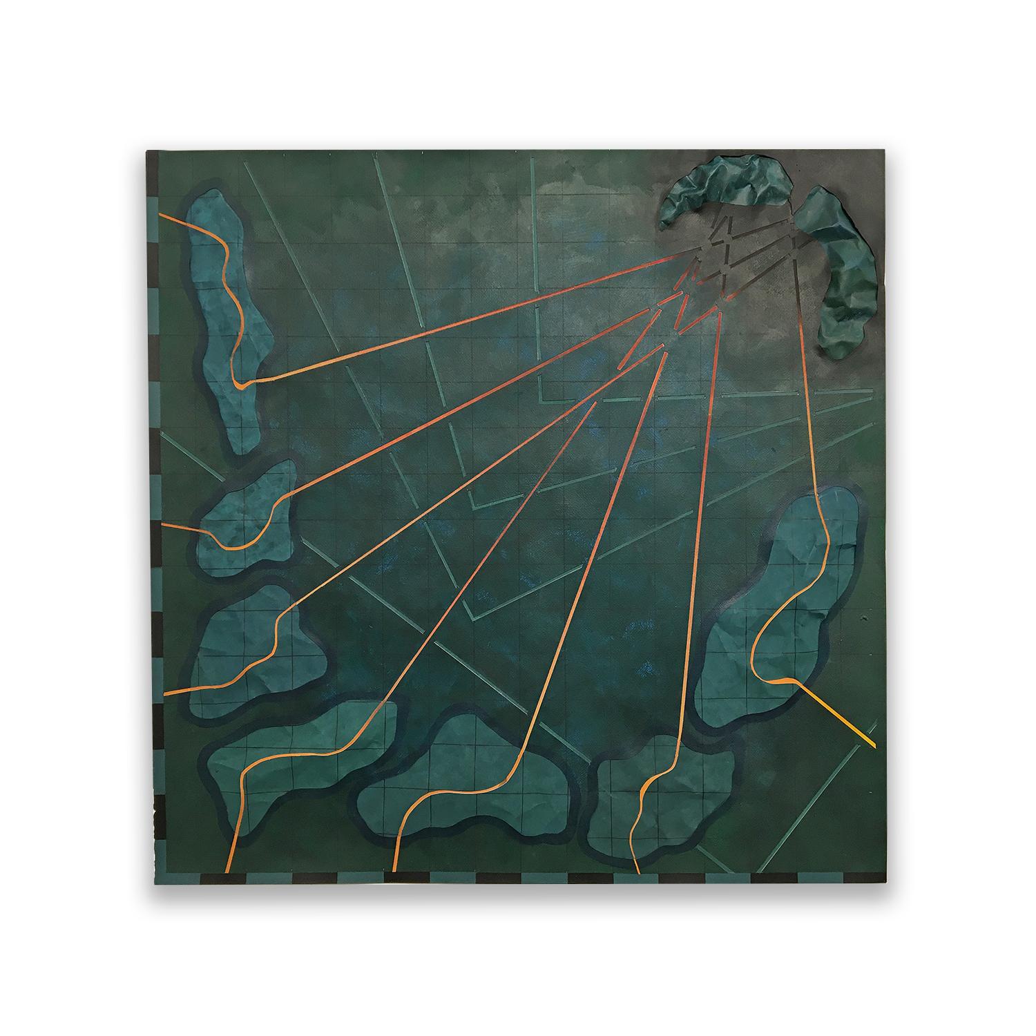 Atoll MAP4 by John Anderson, Represented by Tuleste Factory - Mixed Media Art by  John Anderson 