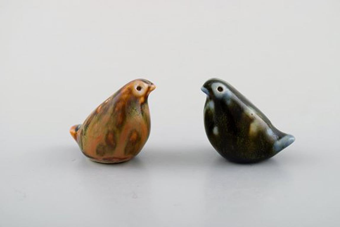 John Andersson for Höganäs and others. Collection of 6 miniature figures in ceramic. Birds, turtles etc. 1970's.
in great condition.
Stamped: Höganäs.
Largest measures: 35 x 33 mm.