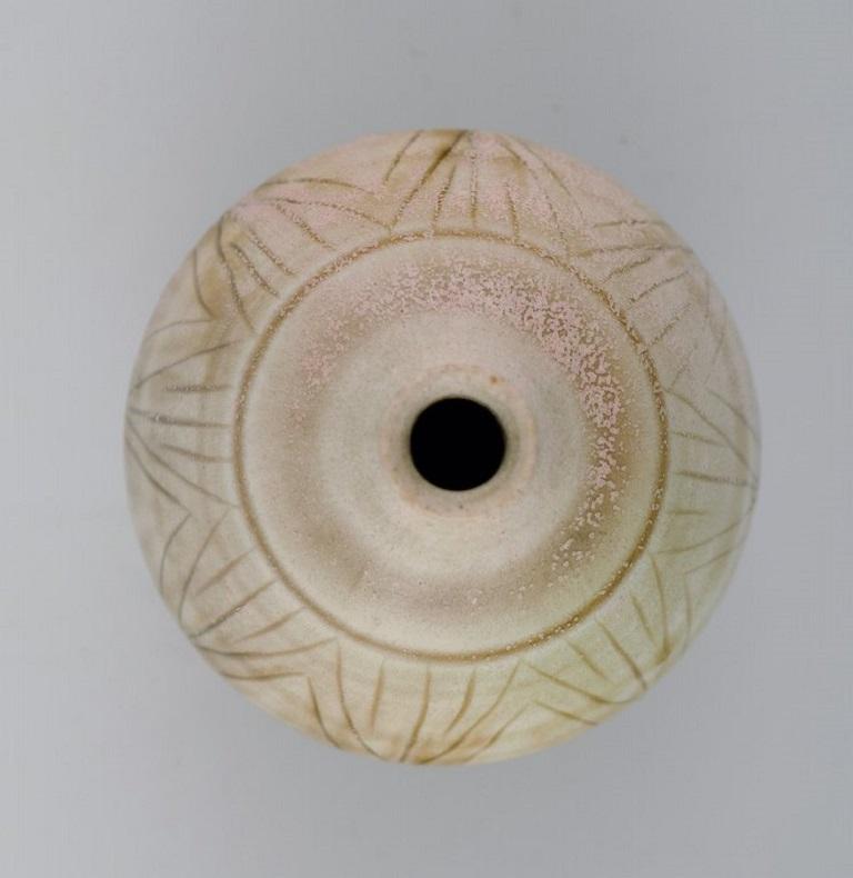 Suédois John Andersson pour Hgans, vase en céramique miniature en vente