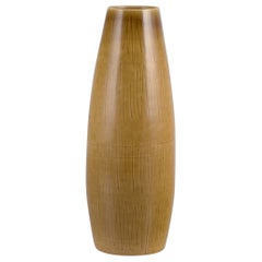 John Andersson for Höganäs, Sweden. Large ceramic vase with ochre glaze.