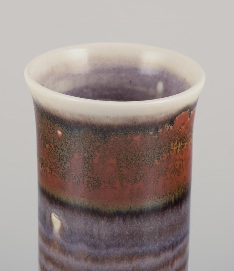 Svedese John Andersson  per Höganäs, Svezia. Vaso in ceramica unico nel suo genere. Ca 1960 in vendita