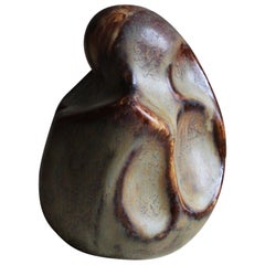 John Andersson, Small Abstract Stoneware Sculpture, for Höganäs, Sweden, 1950s