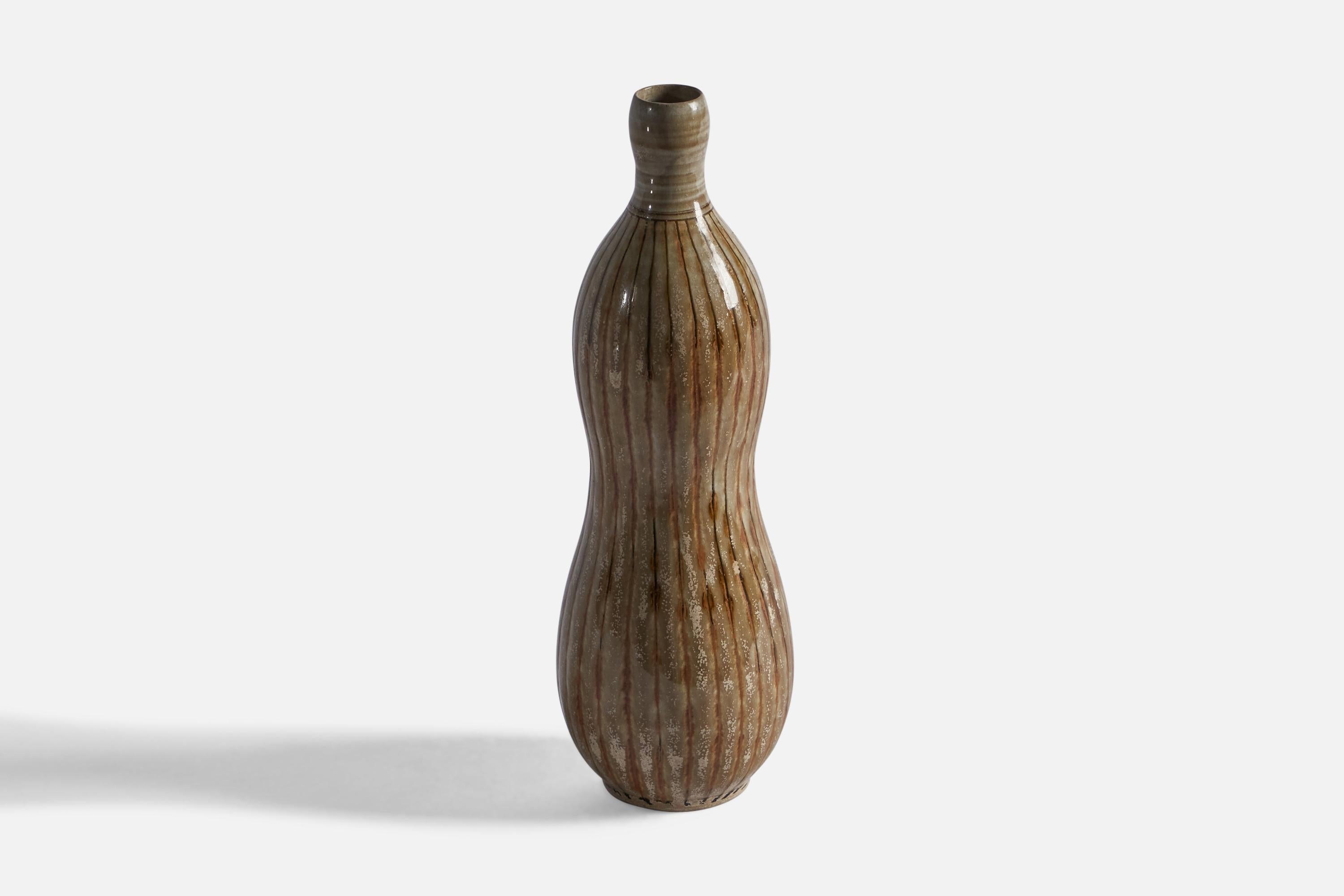 Mid-Century Modern John Andersson, Vase, Stoneware, Sweden, 1950s For Sale