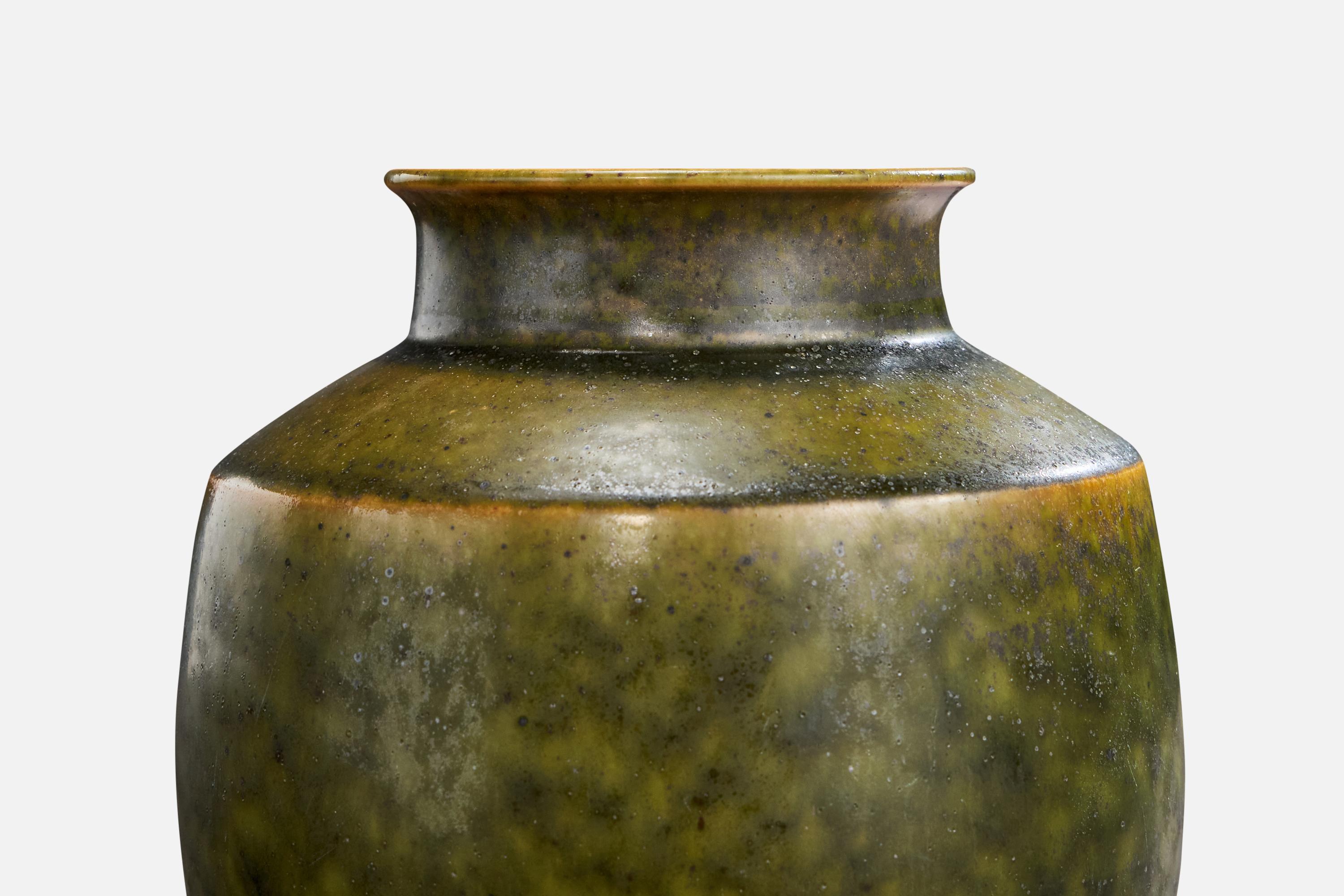 Metà XX secolo John Andersson, Vase, Stoneware, Sweden, 1950s