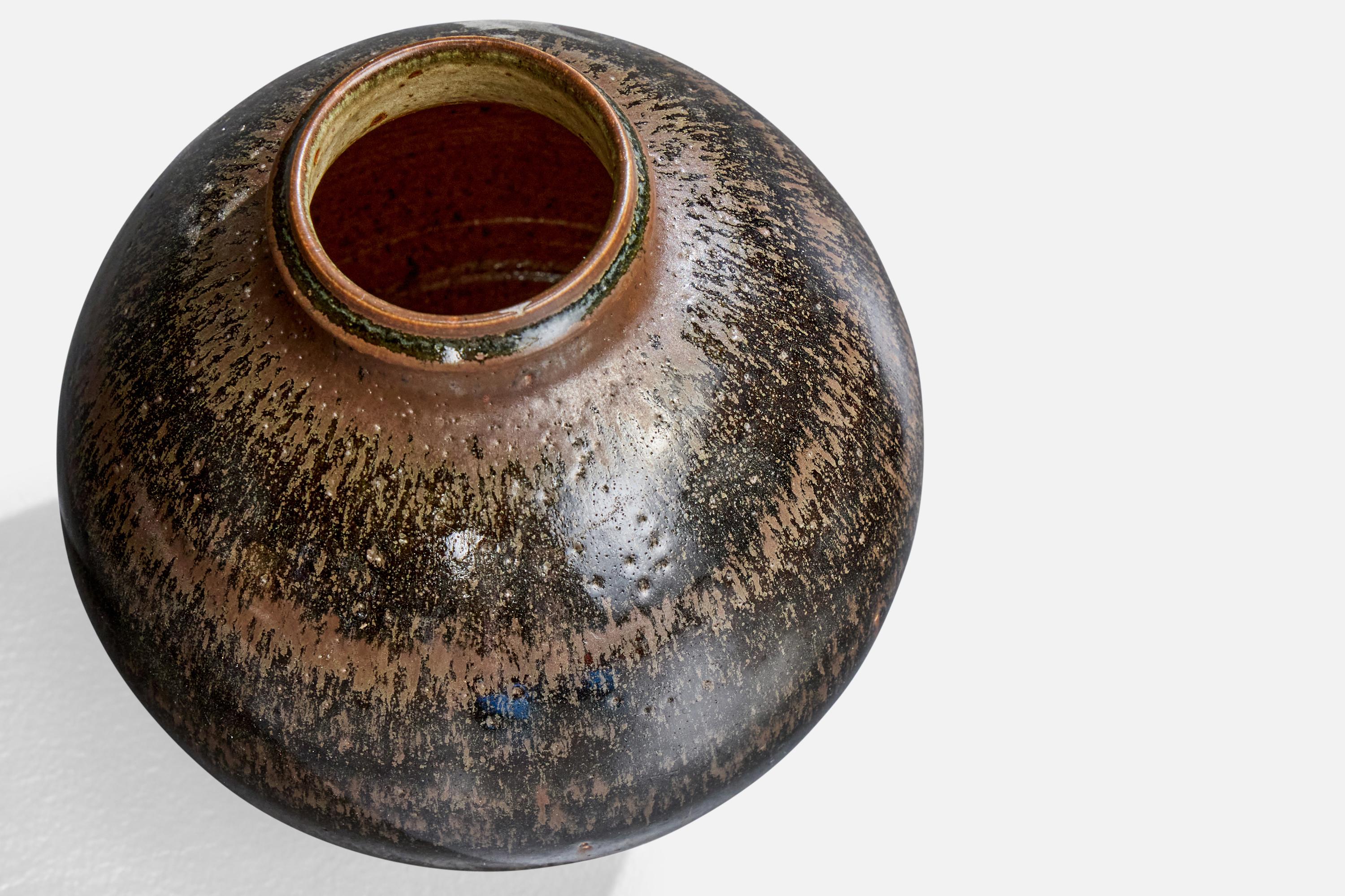 Swedish John Andersson, Vase, Stoneware, Sweden, 1960s For Sale
