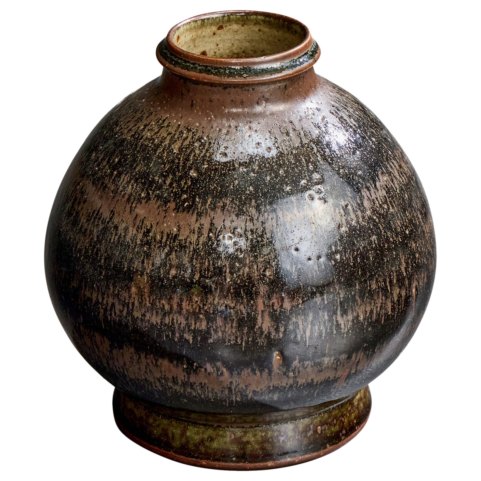 John Andersson, Vase, Stoneware, Sweden, 1960s For Sale