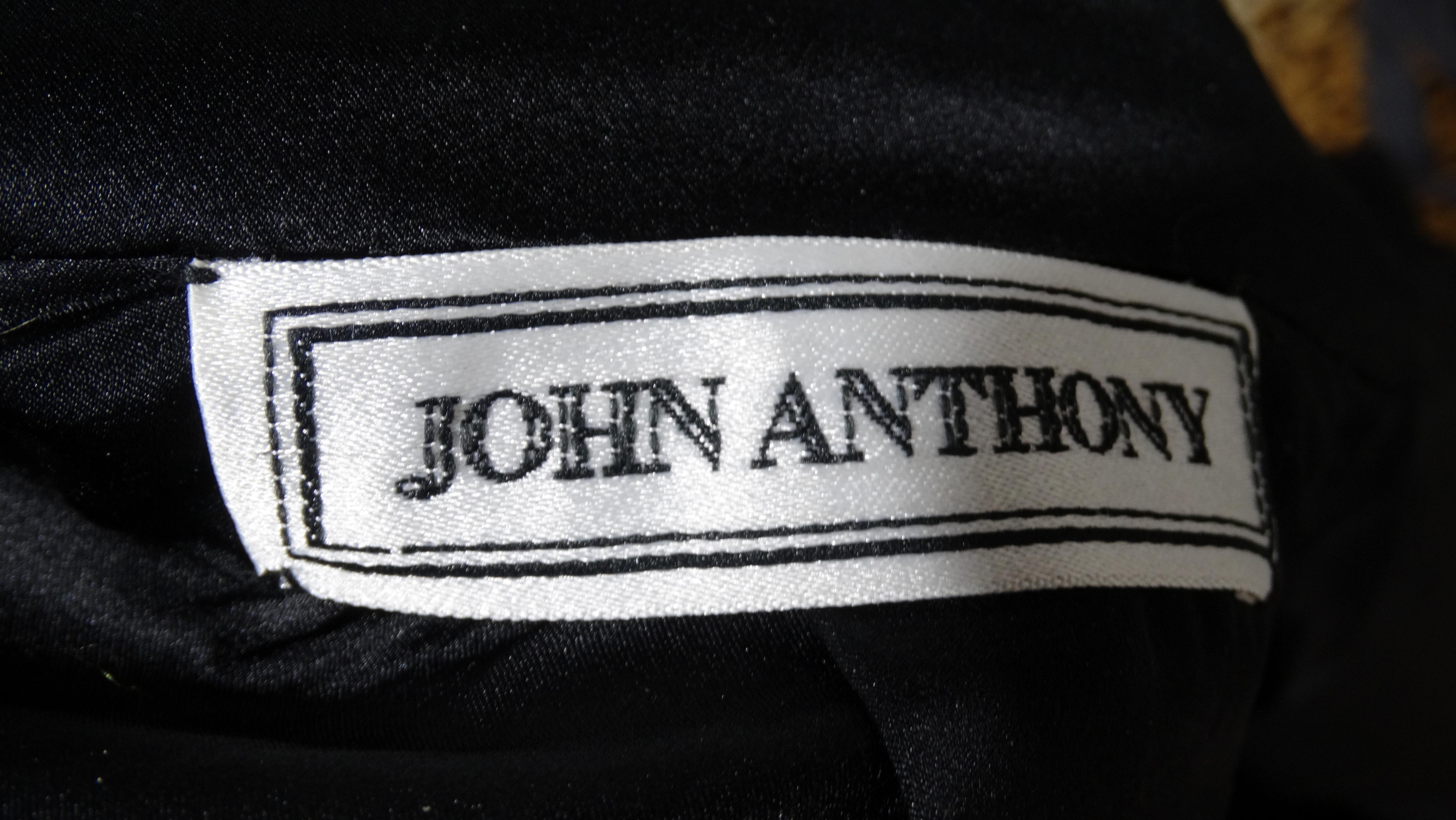 John Anthony Black Sequin Jacket For Sale 4