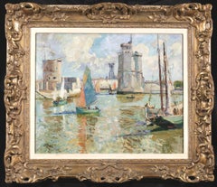 Entrance to La Rochelle - Impressionist Landscape Oil by John Anthony Park