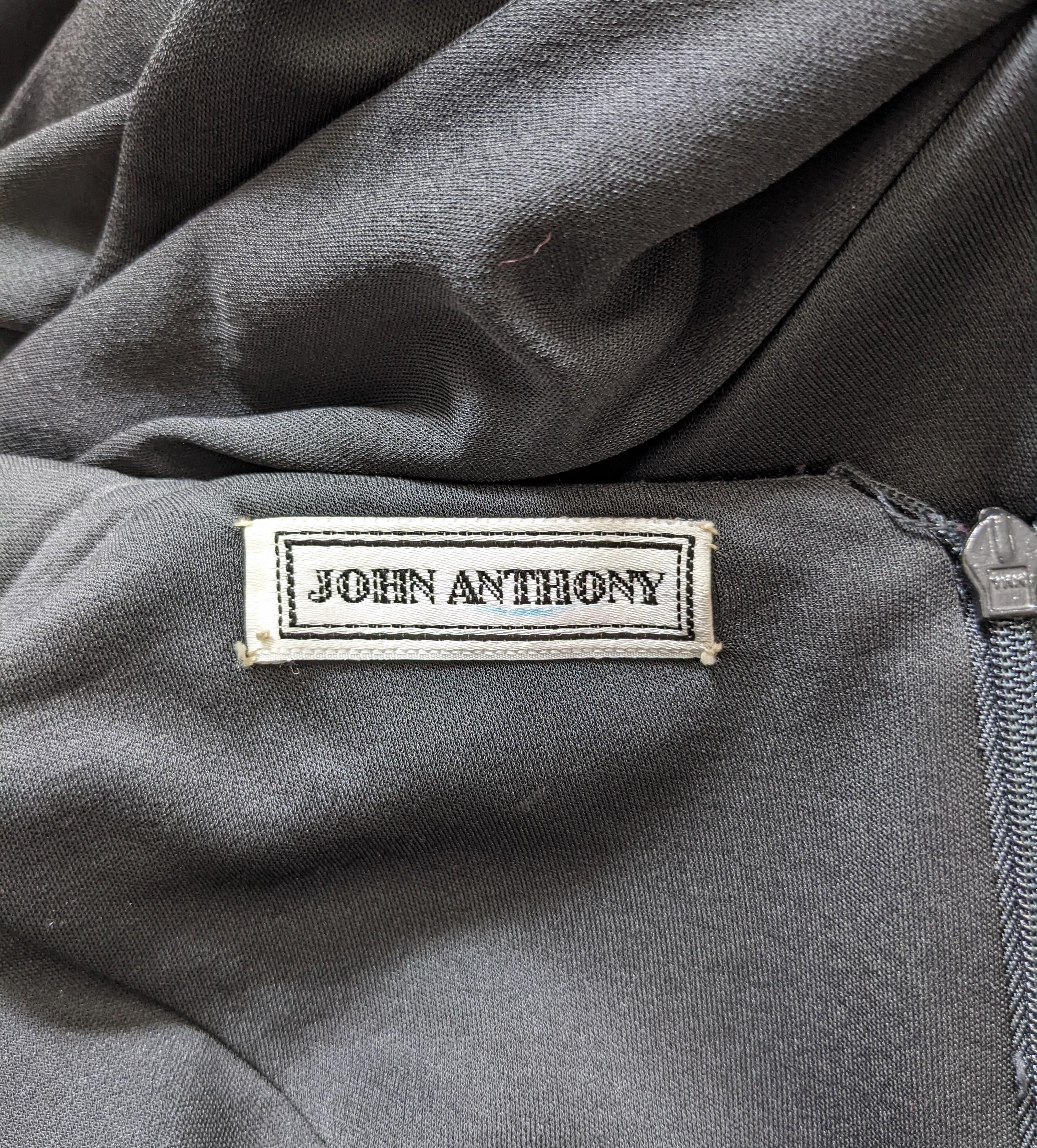 John Anthony Sexy Matte Jersey Wrap Dress For Sale 4