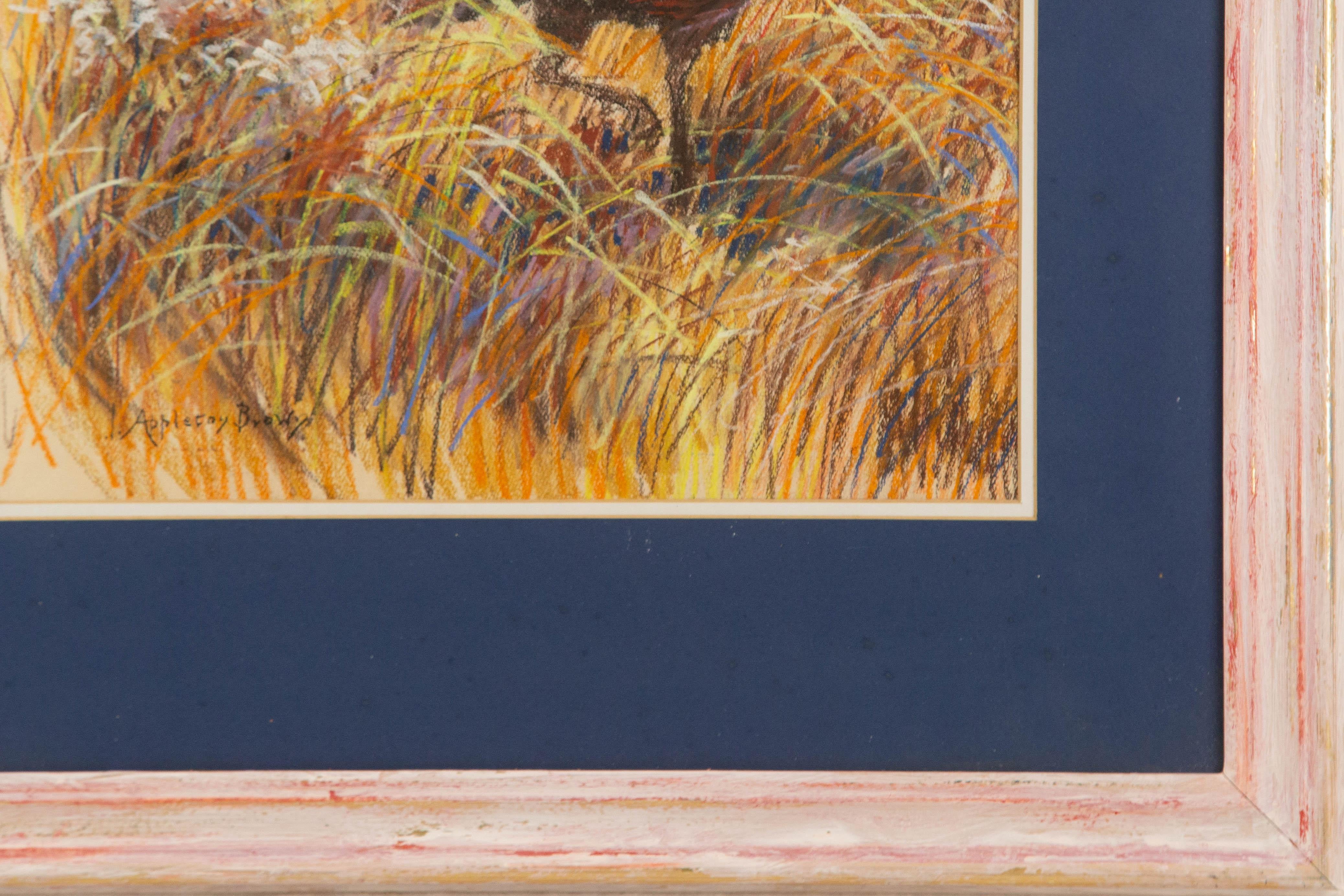 John Appleton Brown ( American, 1844-1902 ) Animal Pastel For Sale 3
