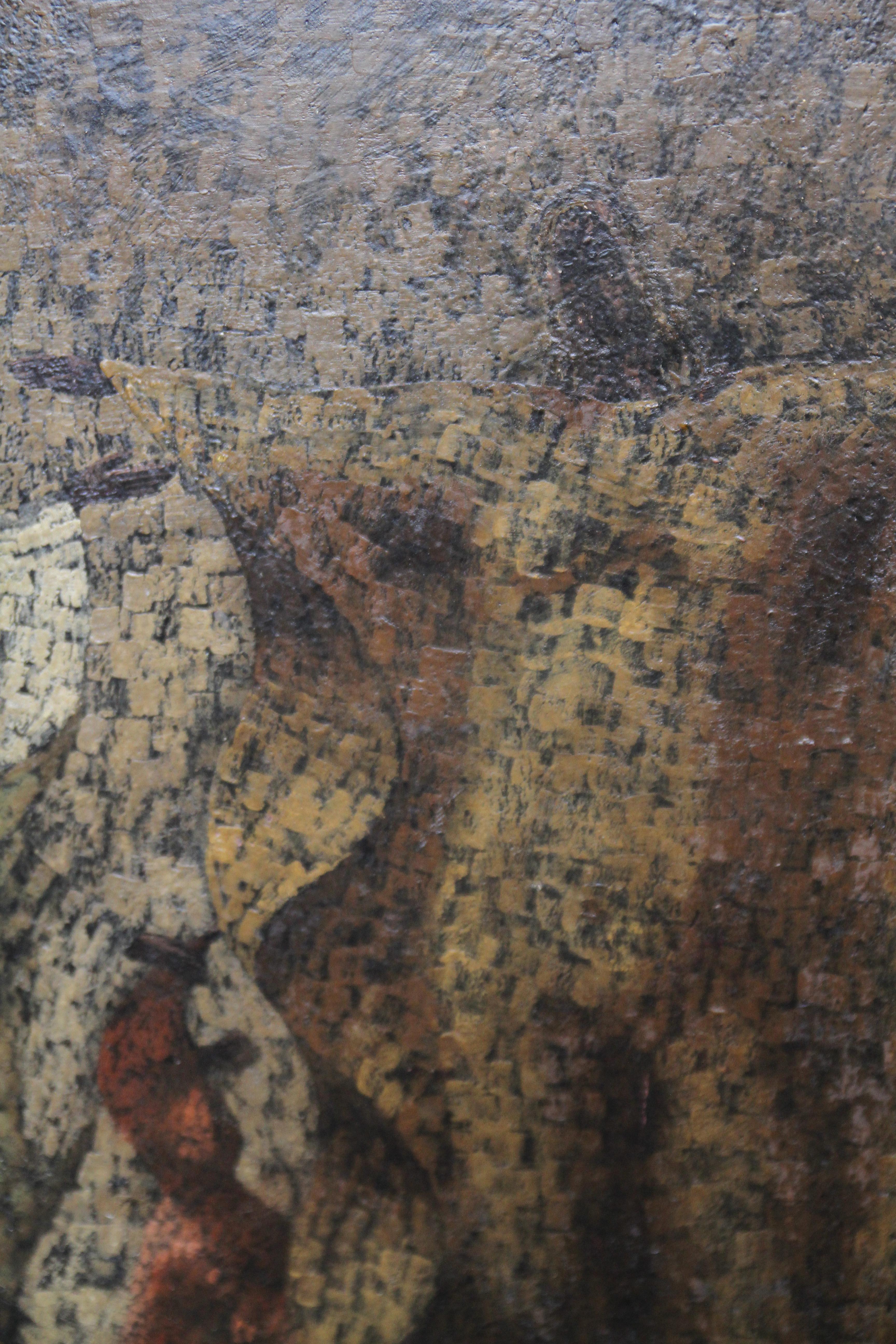 Pavanne – Hoftänzer des 17. Jahrhunderts – britisches, ausgestelltes surrealistisches Ölgemälde  im Angebot 2