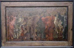 Vintage Pavanne - 17th Century Court Dance - British exhibited Surrealist oil painting 