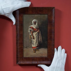 Oriental Figure Study in Red and White