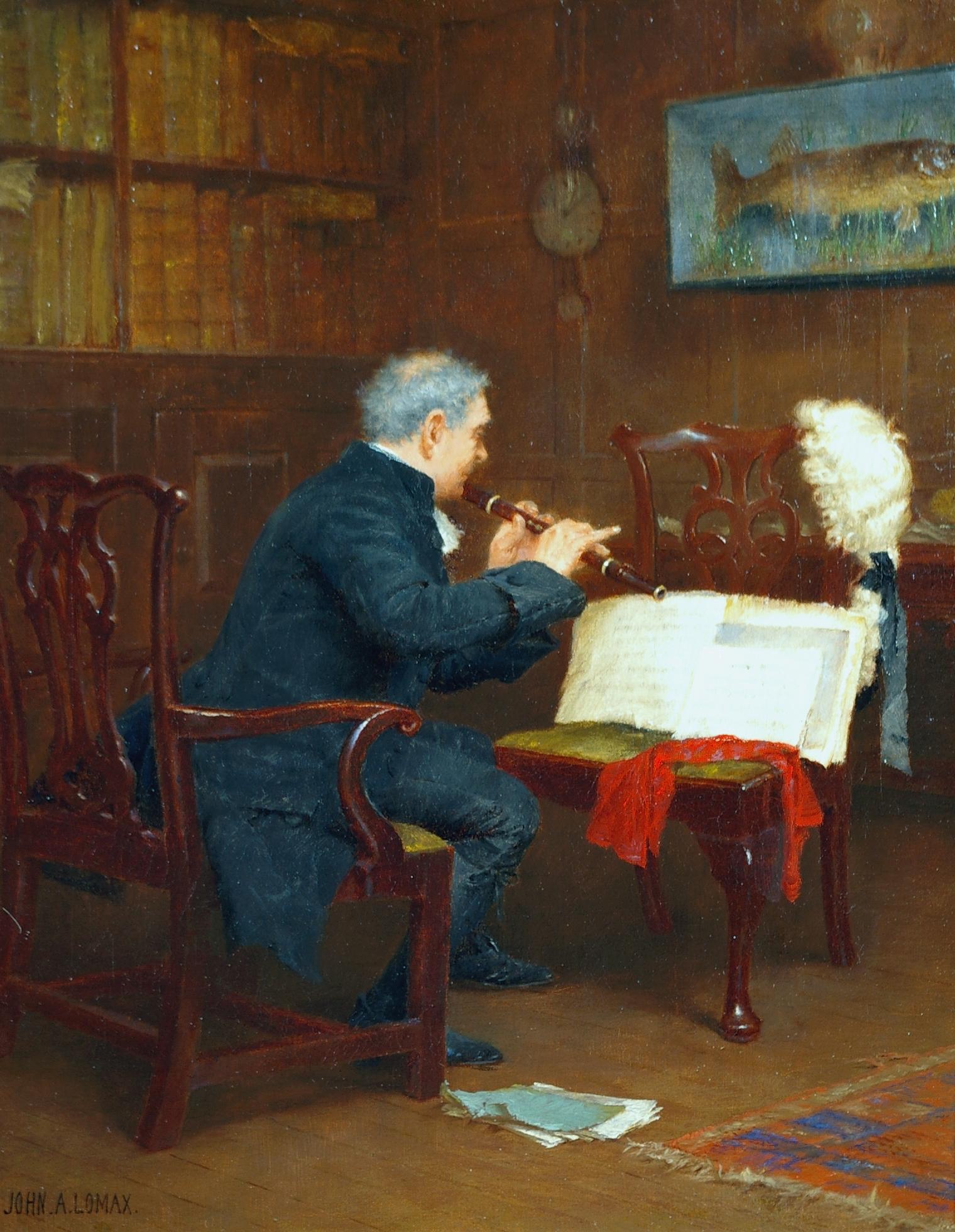 The Recital - Painting by John Arthur Lomax