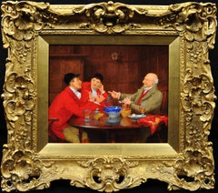 When I Was A Boy Framed Upper Class Country Pursuits And Interior Oil Painting