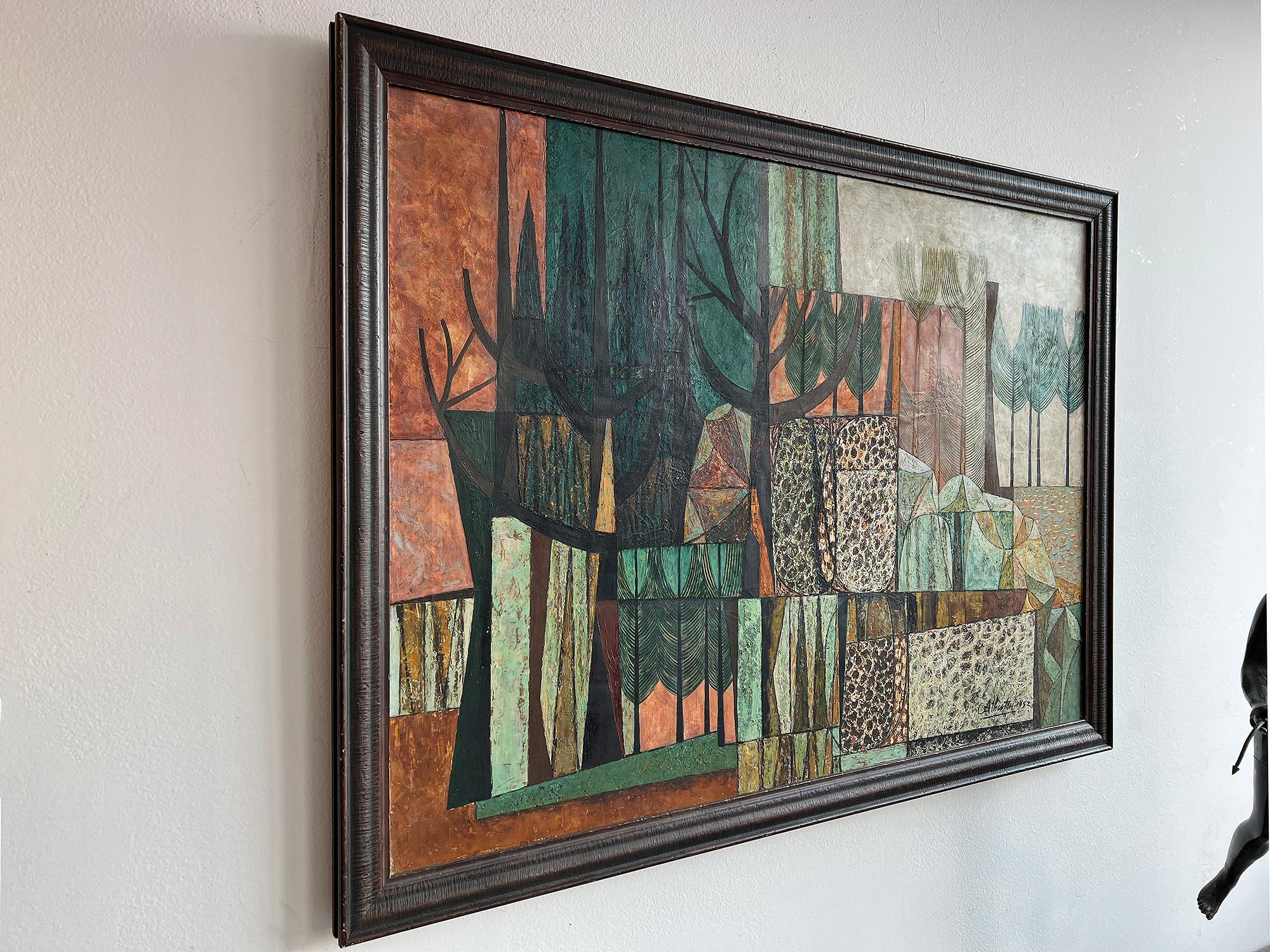 Landscape Abstraction - Mid-Century -  Twenty Paintings in One  For Sale 13