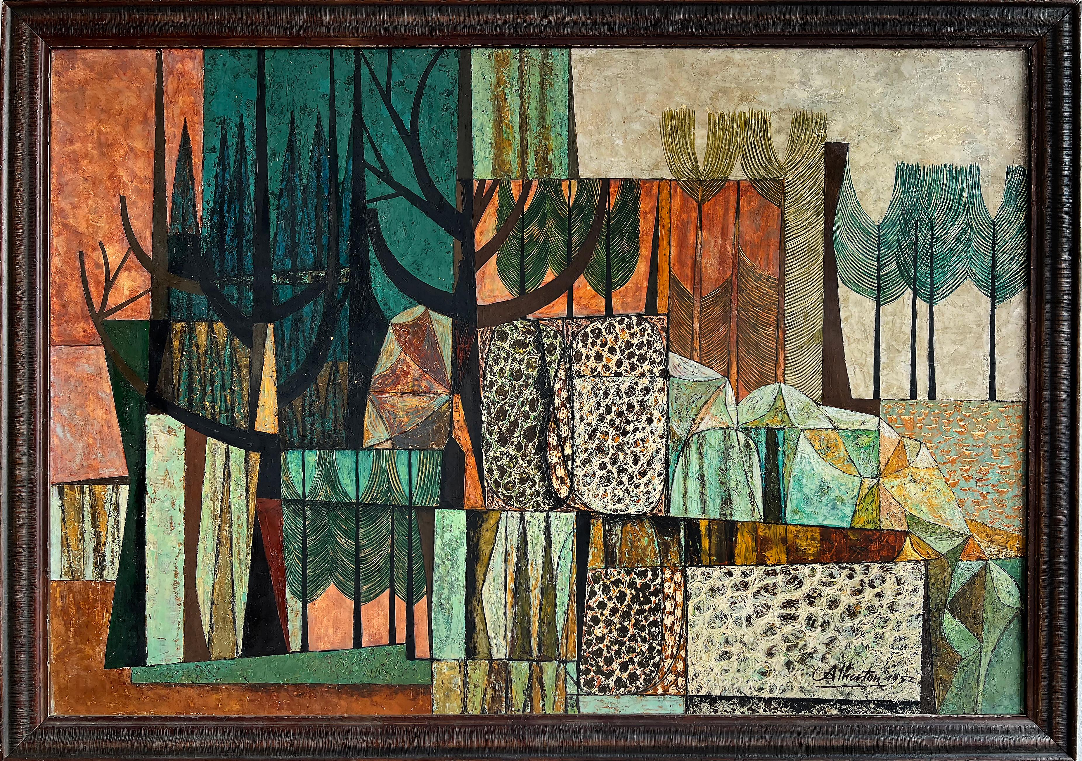 Landscape Abstraction - Mid-Century -  Twenty Paintings in One  For Sale 16
