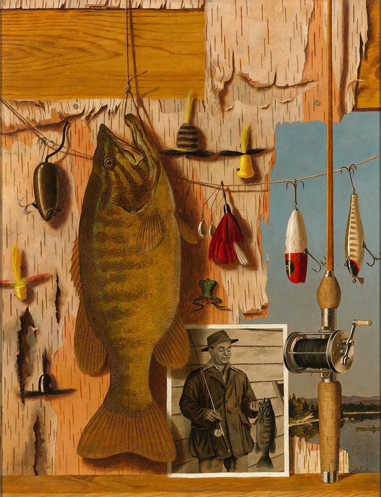 Vintage Fishing Lure Art - 11 For Sale on 1stDibs