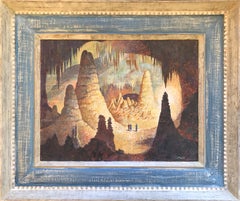 La Caverna 1950 pintura de John Atherton