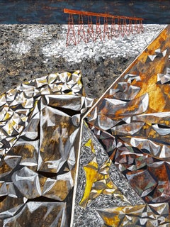 Thought Provoking  Rock Quarry - Mid Century Abstract