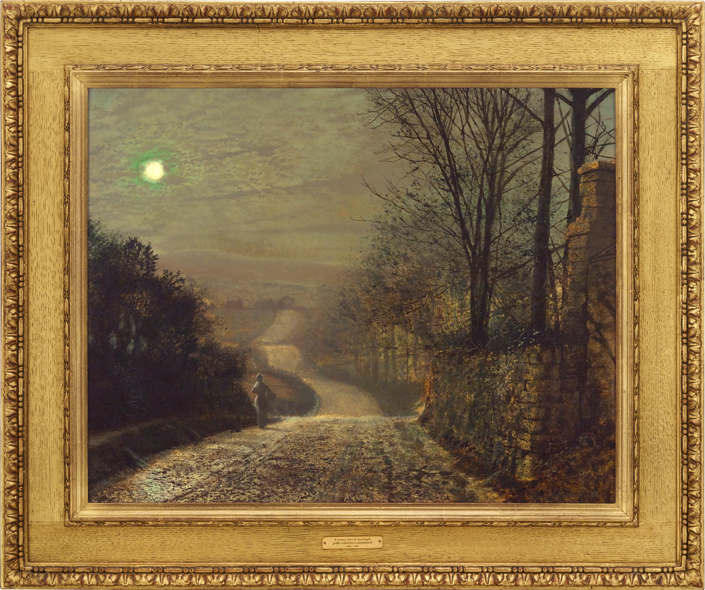 A Figure In The Moonlight By John Atkinson Grimshaw 1