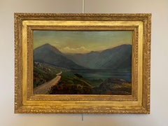 Looking across Buttermere, Victorian 19th Century Oil Landscape