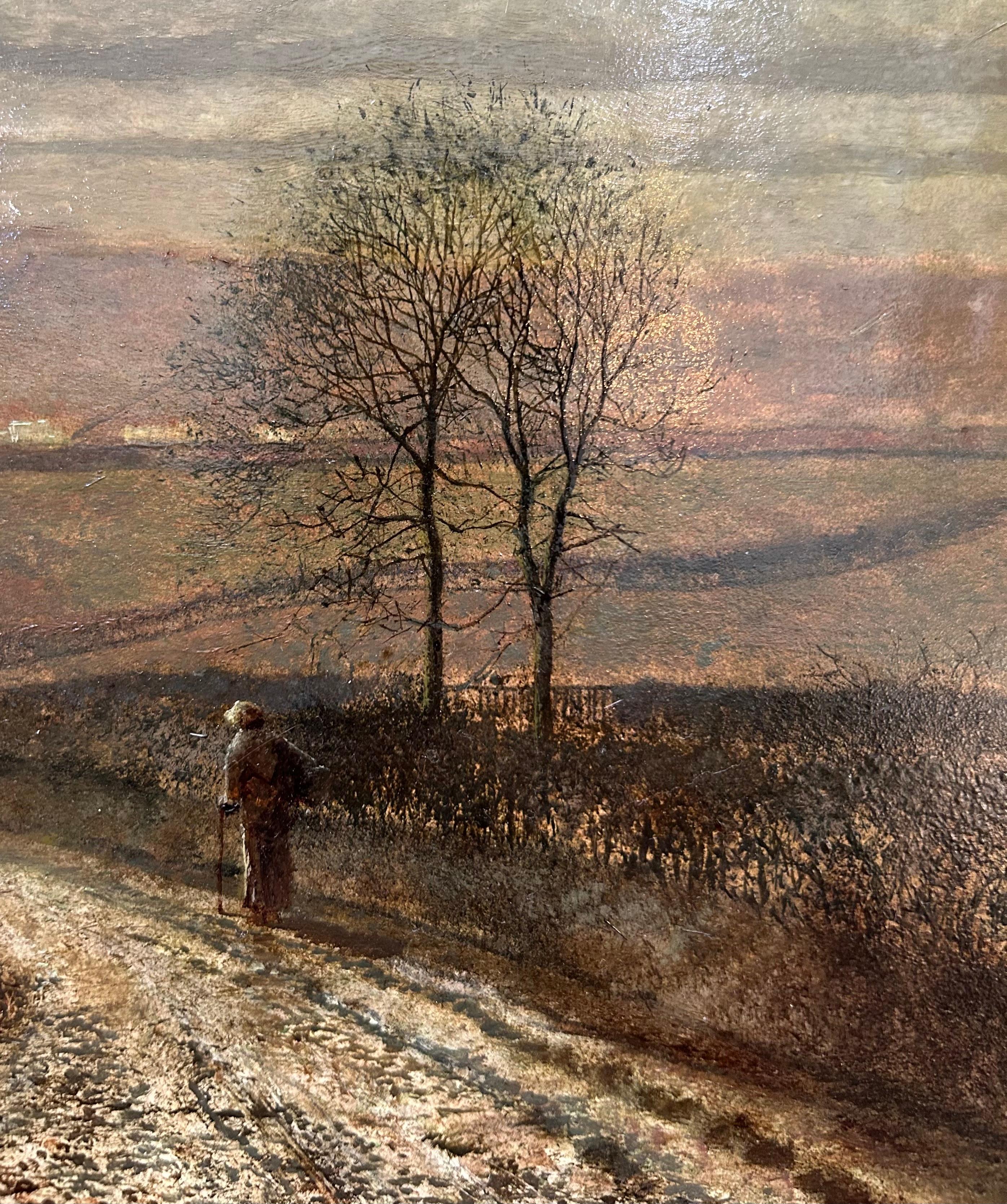Scalby Road, Scarborough, Óleo a la luz de la luna, Grimshaw, 1874 1