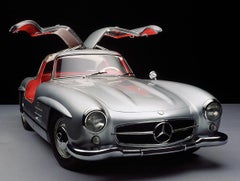 "MERCEDES 300 SL COUPÉ AD ALA DI GABBIANO".  PITTURA DELLA GULLWING IN ALLUMINIO DI RALPH LAUREN