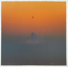 Dakota Thunder I, lithograph showing oncoming herd of buffalo by John Axton