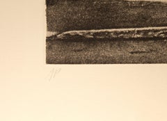 Buddy’s Truck Stop, Photorealist Etching by John Baeder