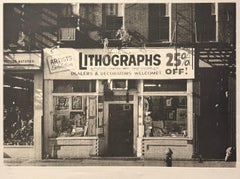 LITHOGRAPHS Greenwich Village NYC, Signed Mezzotint, Art Gallery, Photorealism