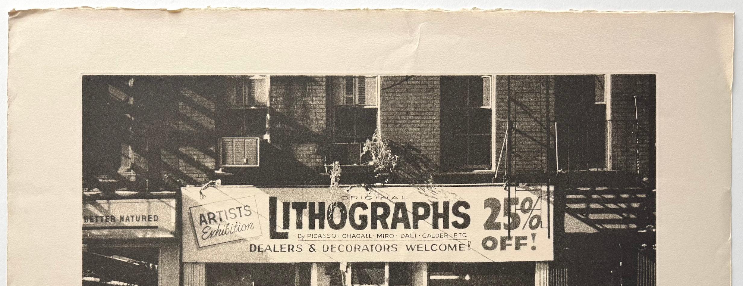 LITHOGRAPHIEN Greenwich Village NYC, Signierte Schabkunst, Gallery Art, Photorealism (Fotorealismus), Print, von John Baeder