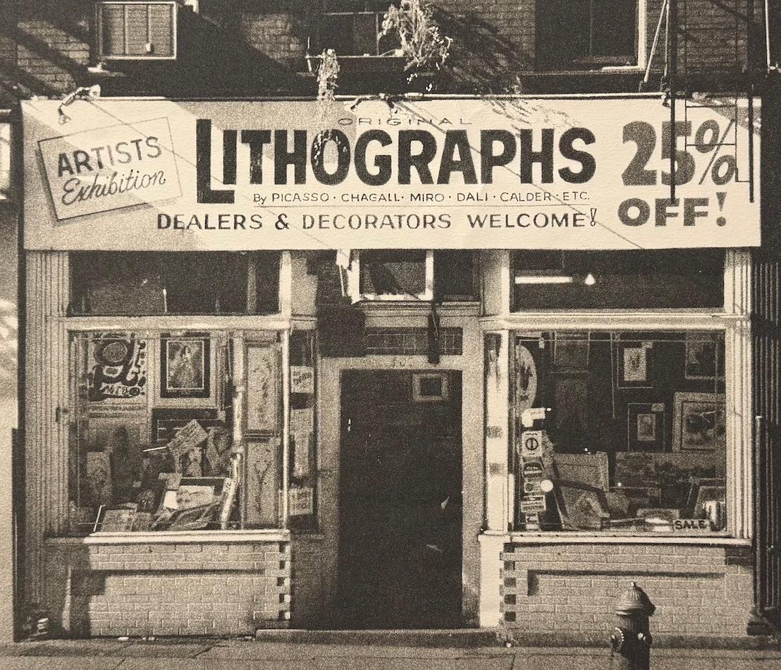 LITHOGRAPHS Greenwich Village NYC des amerikanischen Fotorealisten John Baeder ist eine limitierte Auflage von Schabkunstdrucken, gedruckt in Handdrucktechnik auf cremefarbenem Archivpapier, 100% säurefrei. LITHOGRAPHS Greenwich Village NYC ist ein