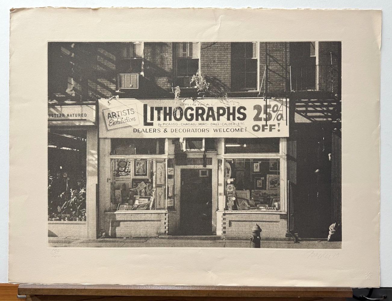 LITHOGRAPHIEN Greenwich Village NYC, Signierte Schabkunst, Gallery Art, Photorealism im Angebot 4