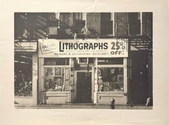 LITHOGRAPHS Greenwich Village NYC, Signed Mezzotint, Art Gallery, Photorealism
