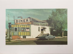 Royal Diner, Photorealist Silkscreen by John Baeder