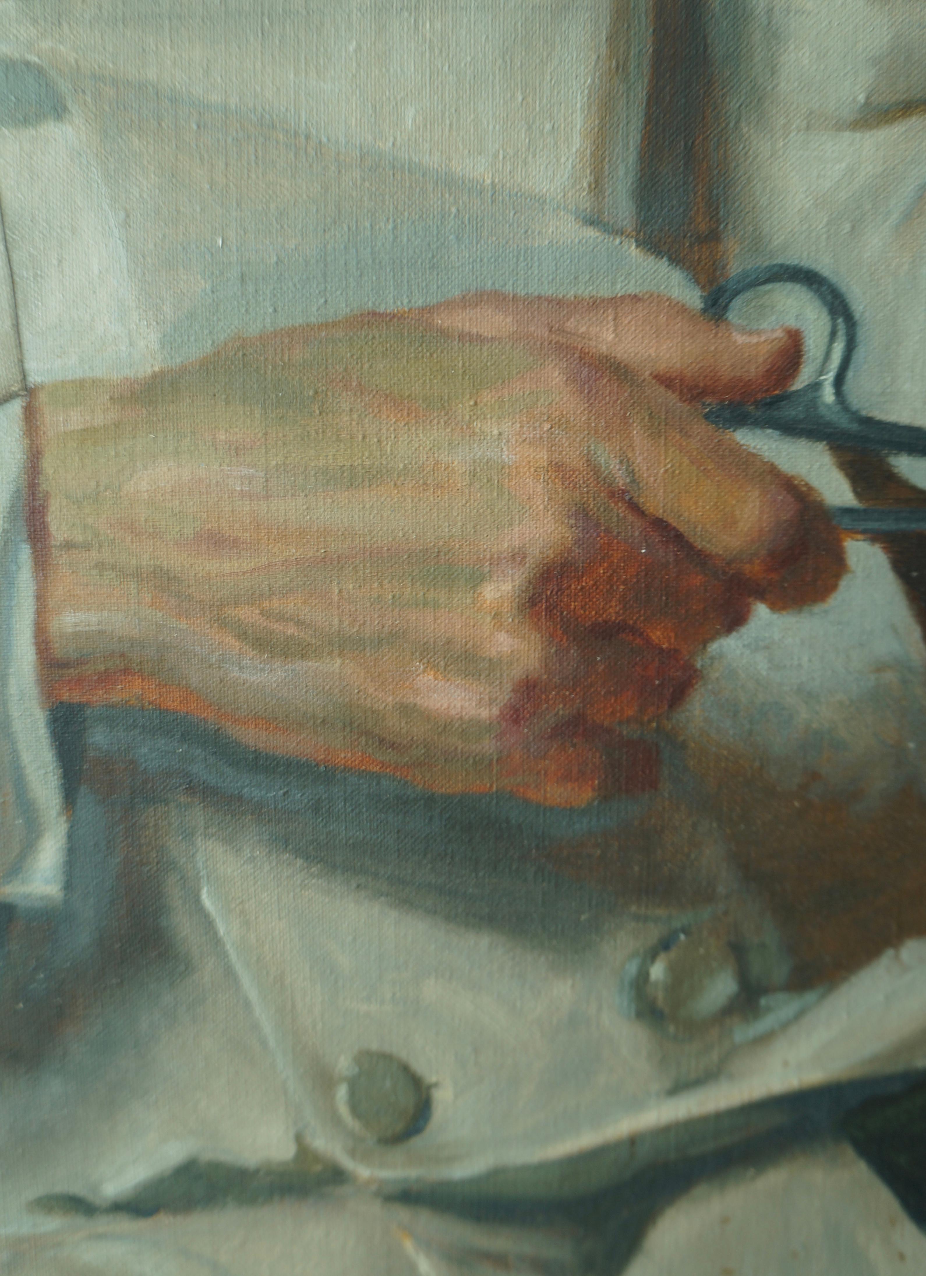 surgeon painting