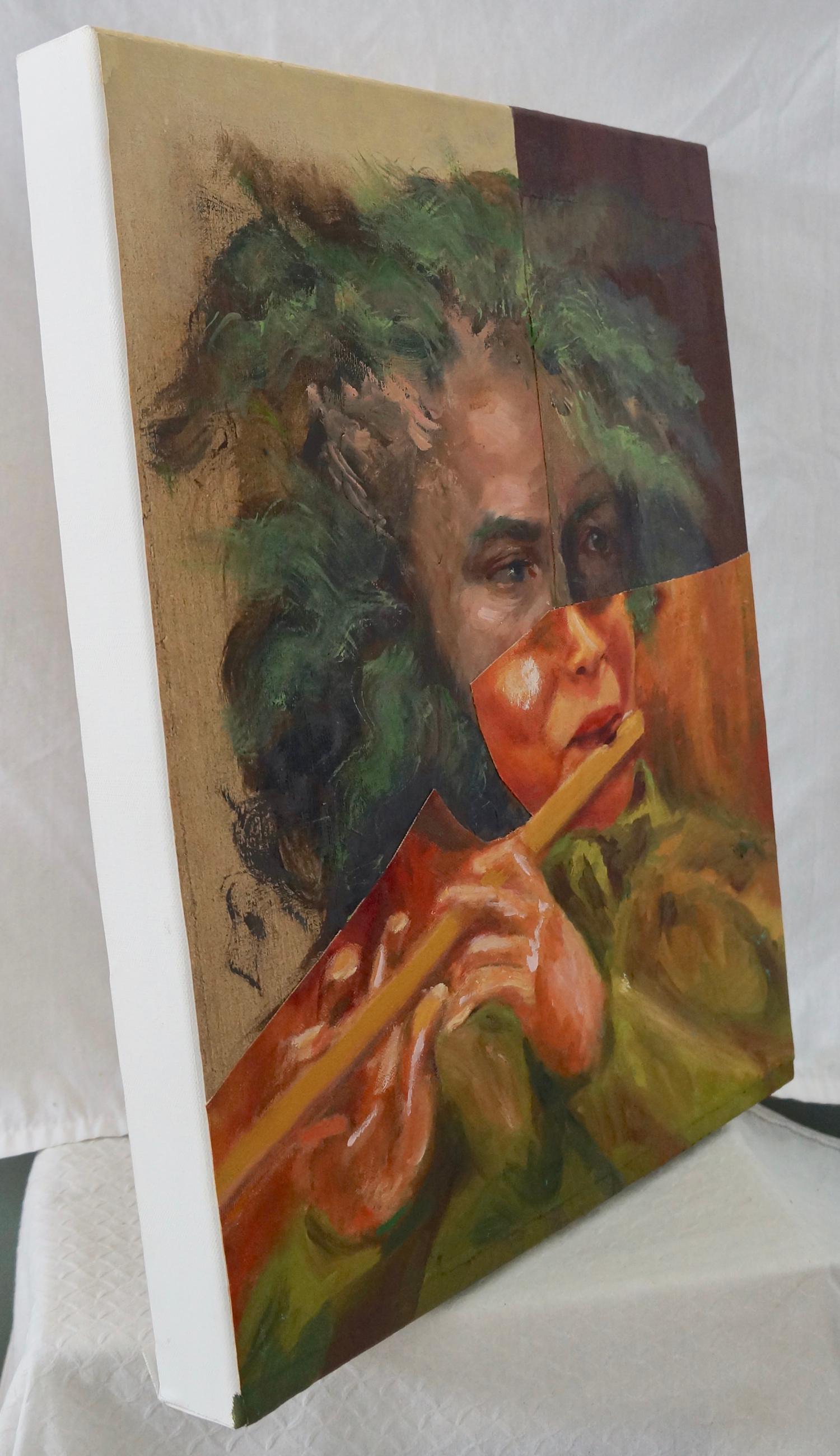 flute player painting